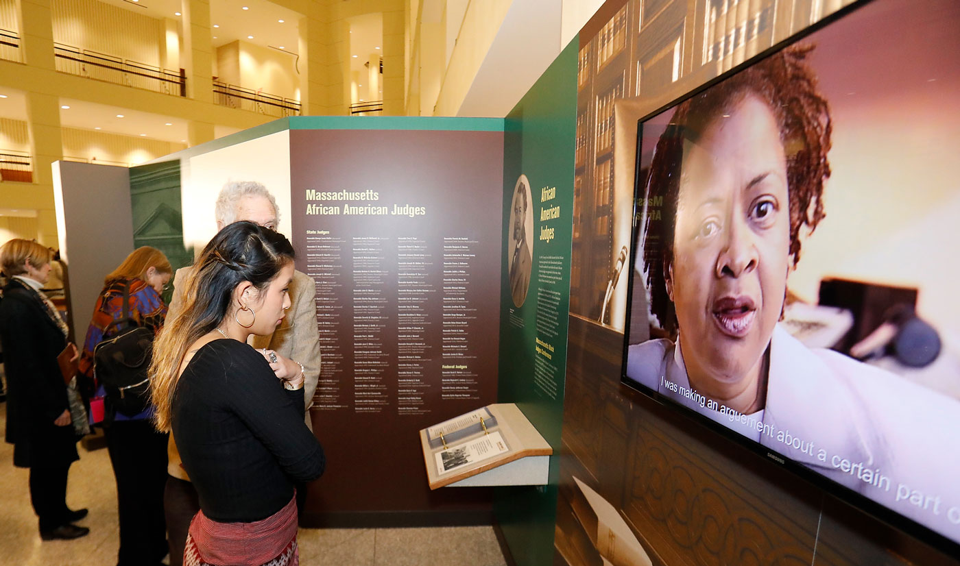 People enjoying the Exhibit